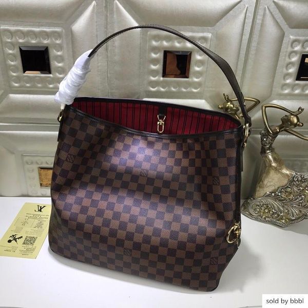 

2019 n50156 damier azur canvas eather fashion brown hobo handbags handles boston cross body messenger shoulder bags