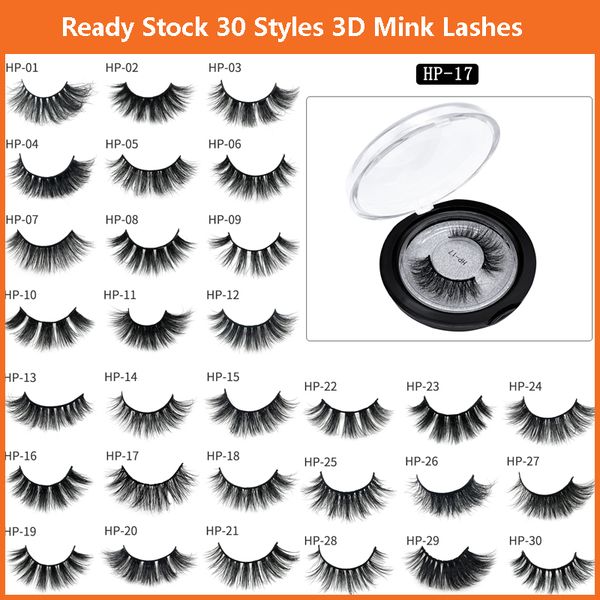 

2019 new 30 model eye makeup tool 3d mink eyela he excellent hand made 3d mink la he with retail packaging hipping