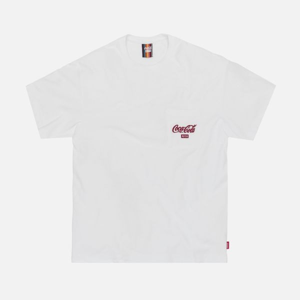 

logan cola embroidered quinn pocket tee pocket short sleeve, Red