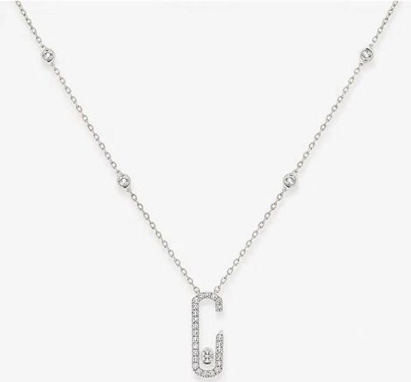 

women's necklace move jewelry s925 sterling silver plated removable pendant necklace fashion silver necklace