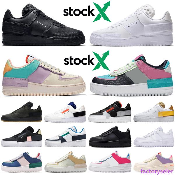 

2020 n354 type stock x shadow men women running shoes triple black white athletic platform mens womens trainers sports sneakers runners