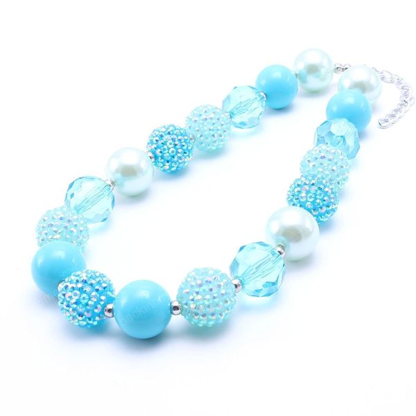 

child/kids/girls chunky bubblegum necklace fashion design baby beads chunky necklace for party jewelry gifts, Red;brown