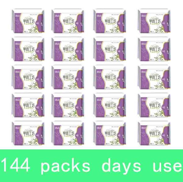 144 pacotes = 1440pcs a Lot CooJooF Anion Sanitária Penso higiénico Toalhas de almofadas sanitárias Day Use oxigénio activo lon negativo justo atacado