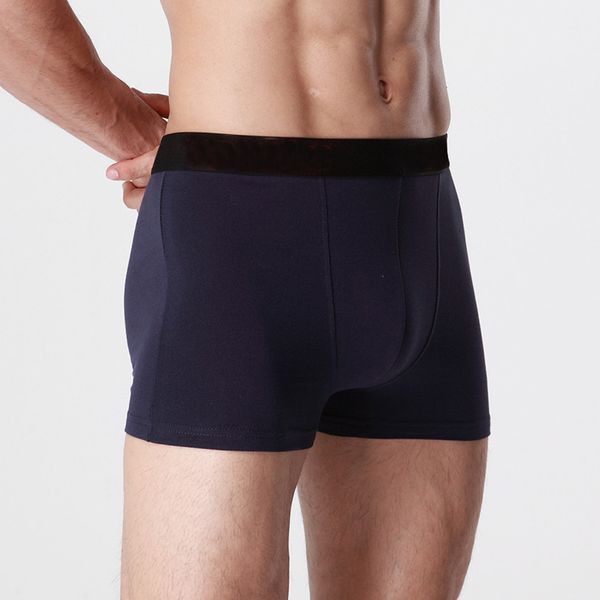 

2019 brand mens boxers cotton trunk men underwear mens underpants male panties shorts plus size boxers underwears, Black;white