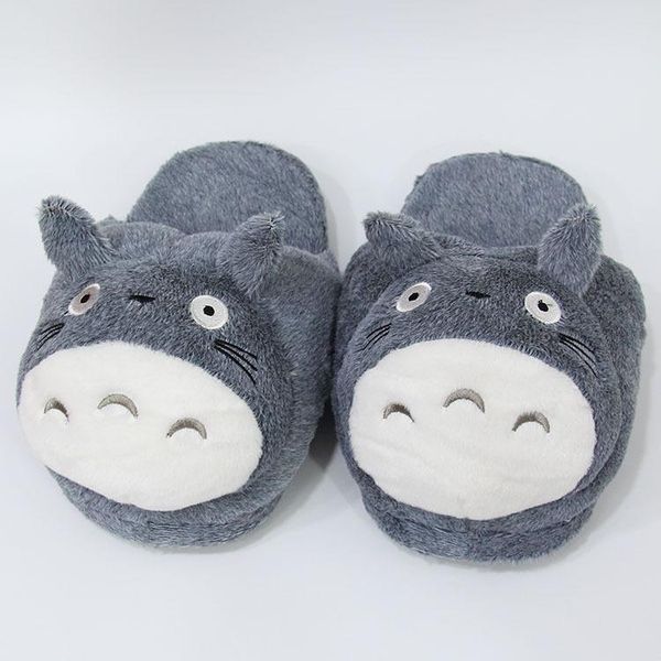 

promotion retail totoro slippers grey my neighbor totoro figures cartoon plush slipper 11inch totoro