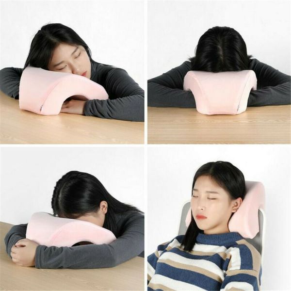 

new h shape inflatable travel pillow folding lightweight nap neck pillow car seat office airplane sleeping cushion