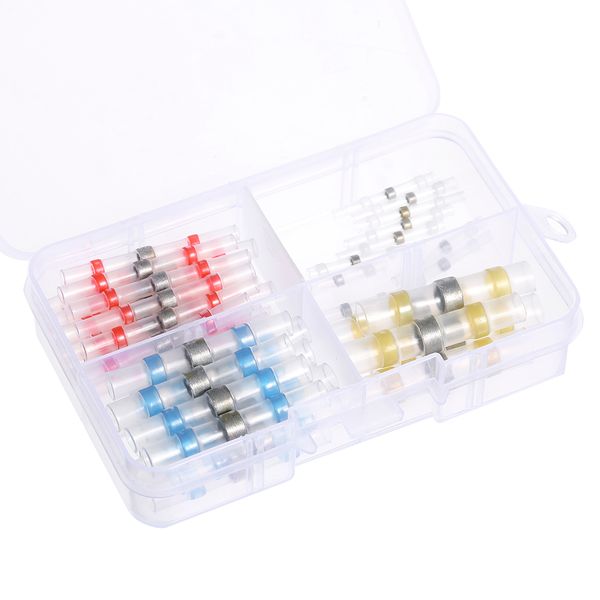 

50-500pcs shrinkage solder sleeve heat shrink tube buterminal wire splice connector h050 for soldering insulation