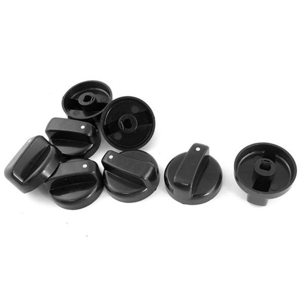 

black 8 mm hole gas cooker oven plastic button bar control knob 8 pieces other bakeware