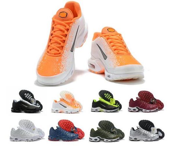 

designer 2019 fashion mens mercurial plus tn shoes chaussures tn ultra se black white basket requin hommes running sneakers