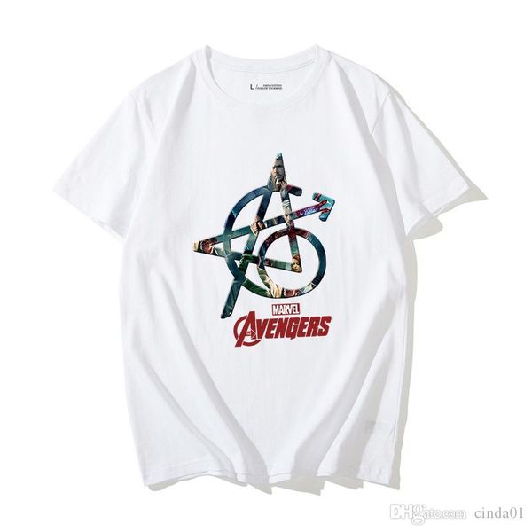 

мужская новый стиль 10-летие с коротким рукавом большой размер повседневный тип европейских и американских ветер tee, White;black