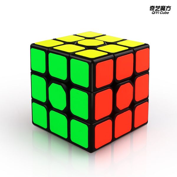 

magic 3x3x3 black english speed qiyi cube sail w professional 3x3 cube puzzle educational toys for children gift 3x3