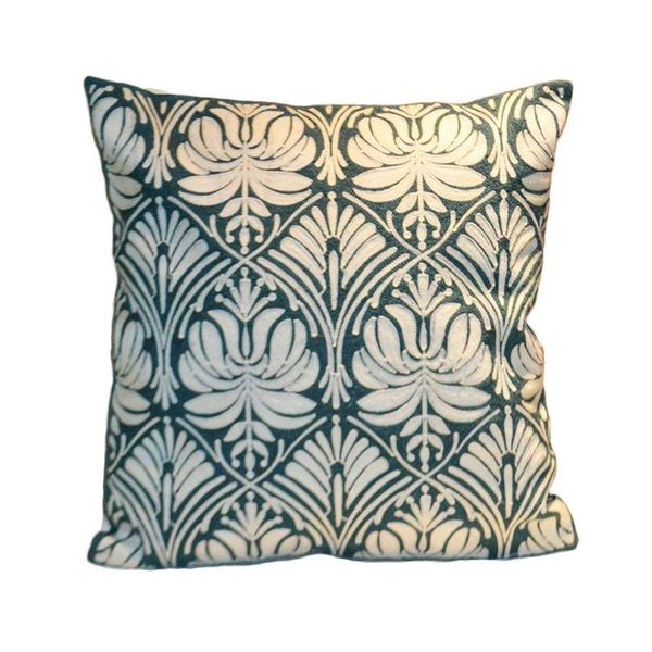 

square pillowcase for sofa bed or car soft cotton throw pillow cover, simple geometric patterns decorative pillowslip, pack of 1 pillow case