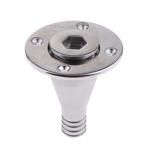 

1'' stainless steel boat marine deck fill filler cap keyless gas fuel tank