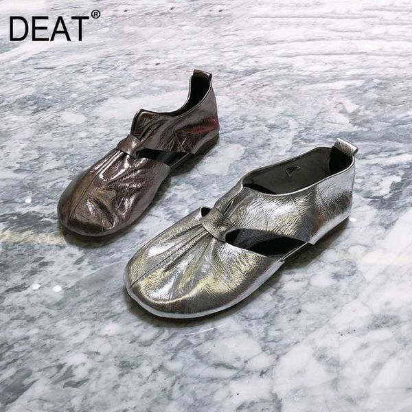 

deat] 2020 round toe shallow burst pu leather hollow out clouds single flat shoes women new spring autumn fashion tide 10h282, Black