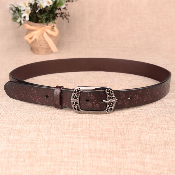 

belt women's version needle buckle leather belt all kinds of vintage ladies belt casual jeans, Black;brown