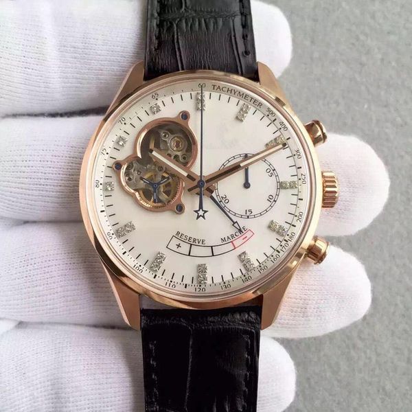 

h asia7750 manual mechanical movement timing men watch fine steel vibration frequency designer watches luxury mens watches montres de luxe