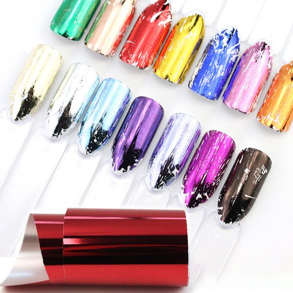 

14pcs nail foil stickers metal color red gold green tape transfer foil sticker decal wraps adhesive decals nail art decorations, Black