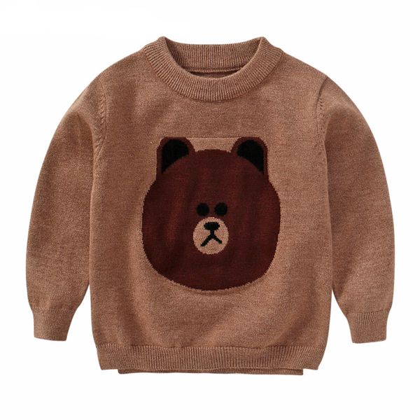 

baby sweaters winter 2020 spring knitted cartoon toddler boy sweater kids clothes pullover cotton girls children's sweaters, Blue