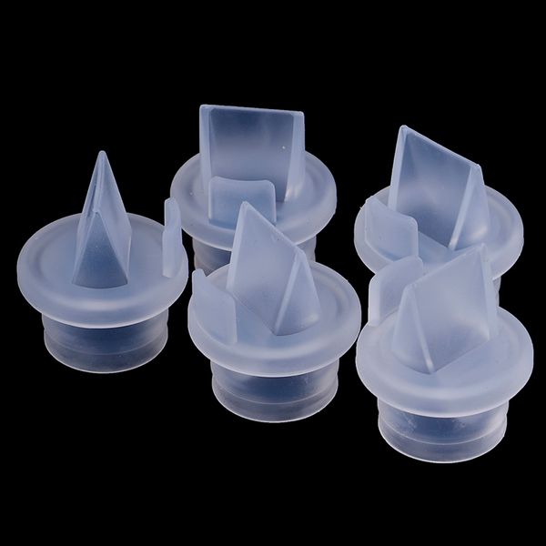 

1/5pcs backflow protection breast pump accessory duckbill valve, White