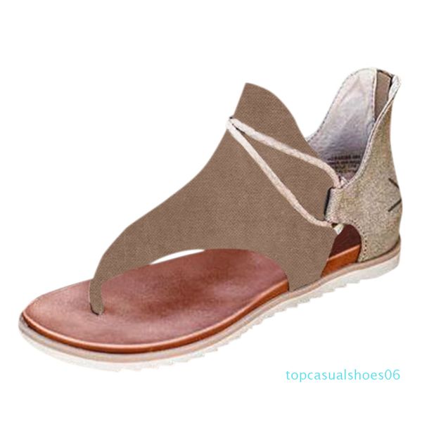 

bohemian women summer footwear non-slip breathable flat flip flops woman shoes large size sandals women 2020 mx200407 t06, Black