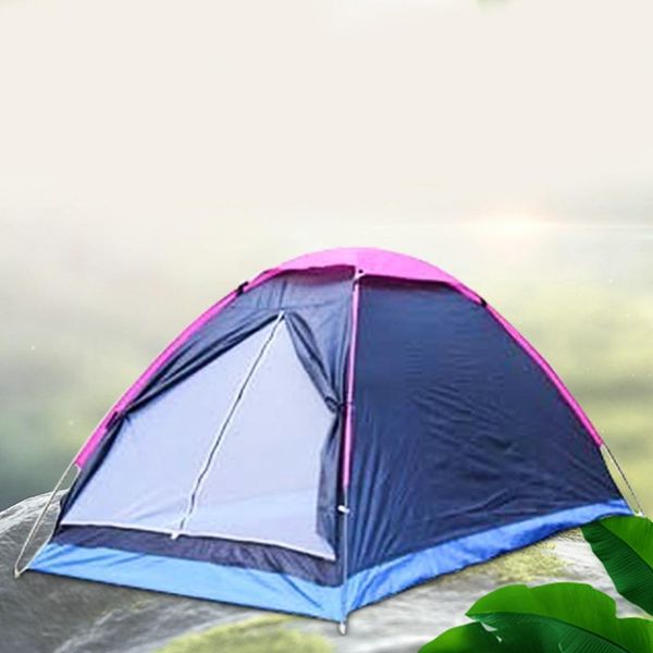 

windbreak camping tent single layer 2 people waterproof windproof outdoor wigwam tents for hiking beach travel self-driving tour