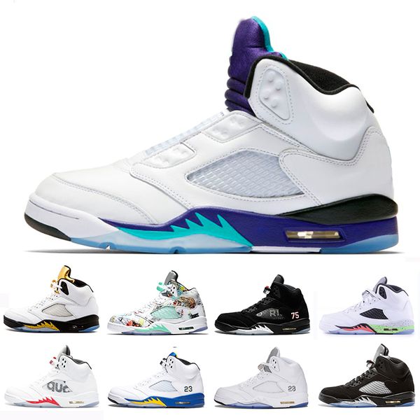 

2019 fresh prince wings laney 5 v 5s баскетбольные кроссовки черный белый виноград огненно-красный og черный серебристый металлик мужские сп