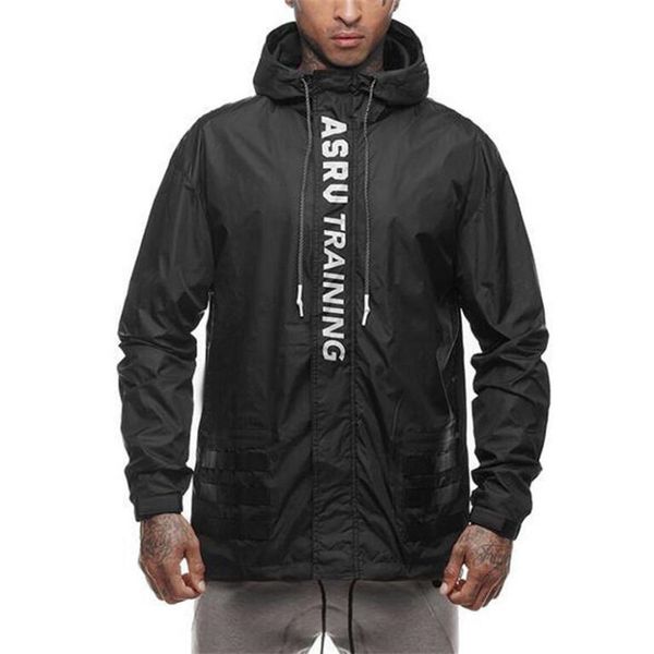 

2019 muscle fitness men's gyms hoodie sweatshirt new brand autumn bodybuilding long sleeve hoodies zipper clothes, Black