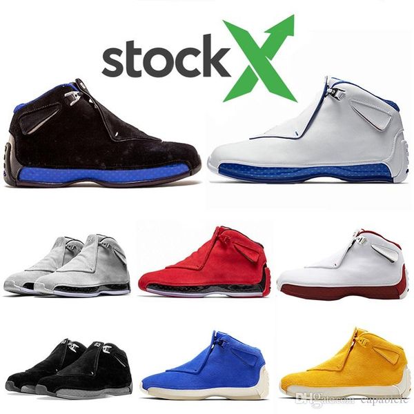 

stock x toro blue orange suede grey defining moments 18s 18 mens basketball shoes men sport royal trainers outdoor sneakers