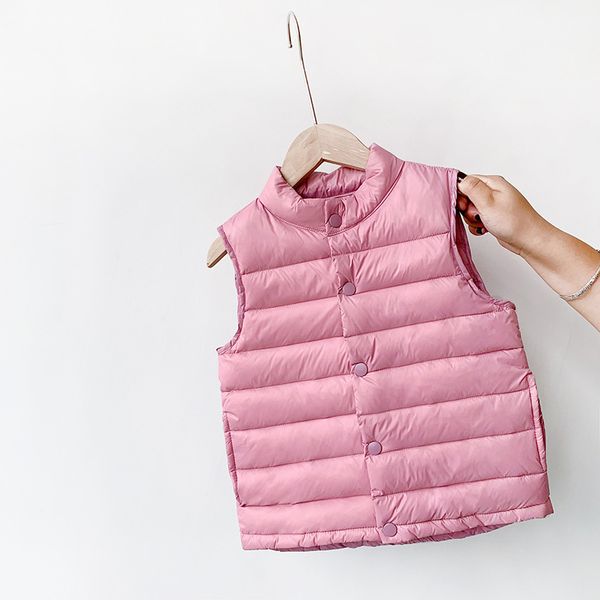 

new children down vests light soft autumn winter kids down coat jacket for baby boys girls 2-7 y waistcoat, Camo