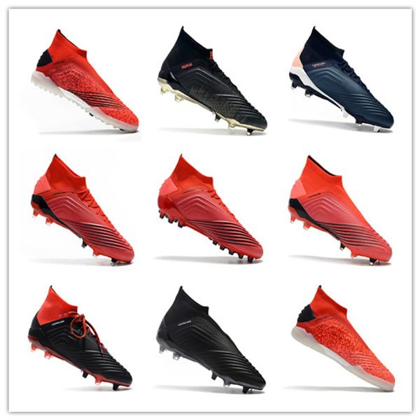 

Mens Predator 19.1FG Soccer Shoes Predator 19.1AG Predator 19+ TF 19+ IN 18.1 FG 19+FG Sports Soccer Cleats High Ankle Football Boots