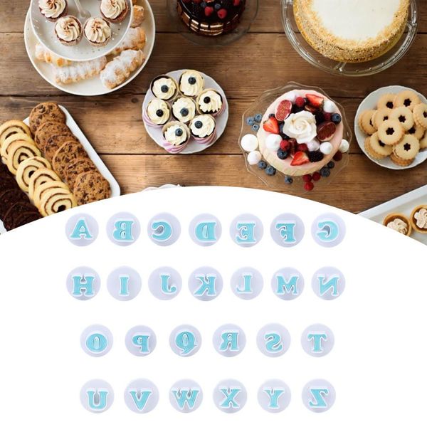 

26 pcs alphabet letters biscuit cookies cutters molds bakery cake decorating tools kitchen accessories
