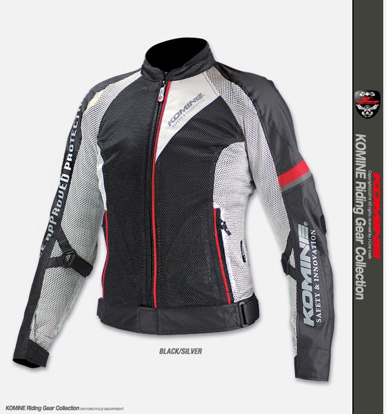

komine jk-098 cool mesh jackets motorbike atv bike off-road motocross motorcycle summer fall jacket with protector