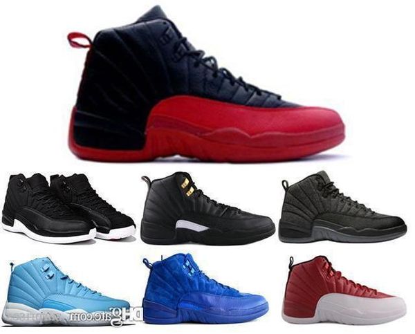 

12 wool xii basketball shoes white flu game wolf grey alternate taxi gamma french blue suede sneaker