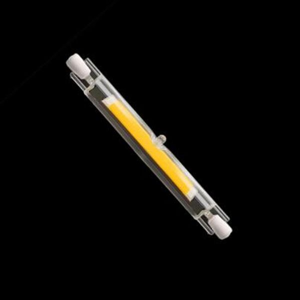 

r7s cob r7s светодиодная лампа 5w 78мм 9w 118мм лампа ac220v 110v заменить галогеновый свет 13мм диаметр стеклянной трубки r7s