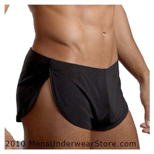 

amazon mens нижнее белье mens side щелевая arro брюки sexy дышащие мужские шорты главная повседневный пижамные штаны, Black;white