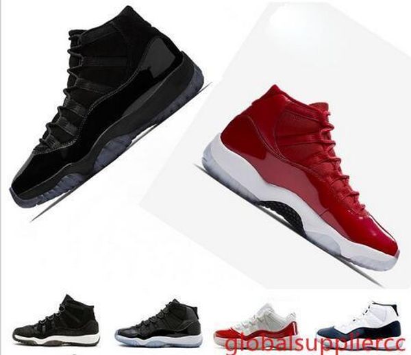 

new basketball shoes sneakers 11 11s cap and gown red midnight navy space bred concord prom night 11s mens sports shoe
