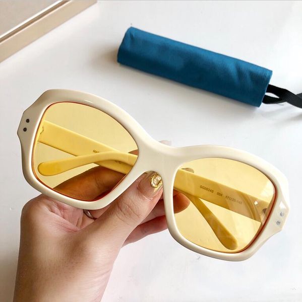 

new fashion women sunglasses 0624 men sunglasses simple and generous men sun glasses outdoor uv400 protection eyewear with case, White;black