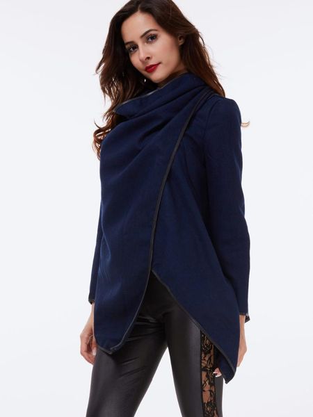 

women trench coat vintage fashion street wrap outerwear office black autumn winter warm slim ladies solid gray casual overcoat, Tan;black