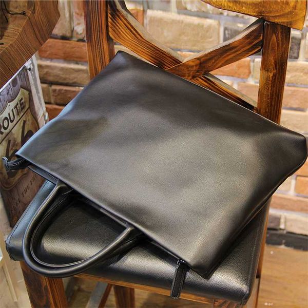 

xiao.p new pu leather men's briefcase fashion large capacity business handbag male single shoulder crossbody bag