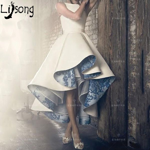 

high low lace inside pleated sleeveless women formal dress evening gowns custom made chic design female gown celebrity party, White;black