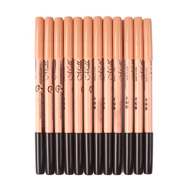

dual eyebrow eyeliner concealer multifunctional makeup pencil long lasting 3 colors mixed color ing