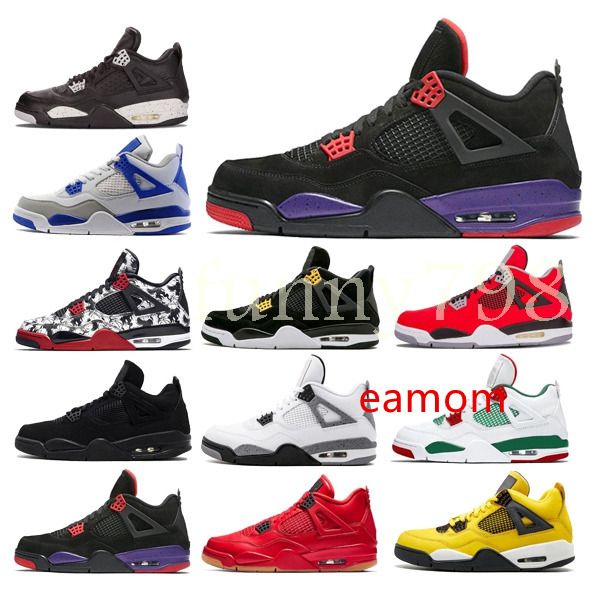 

2019 4 og mens basketball shoes designer 4s baskets trainers travis scotts fashion sneakers chaussuresafa6#, Black