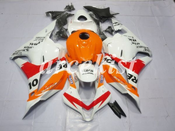 

новый abs инъекция мотоцикл полный обтекатели комплекты, пригодный для honda cbr600rr f5 09 10 11 12 2009 2010 2011 2012 кузовостроение набо