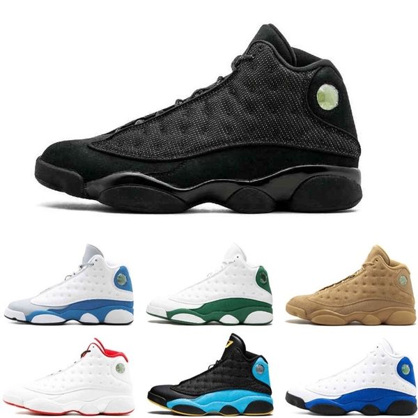 

2019 black cat 13s basketball shoes barons hologram bred cool grey men shoes grey toe r sneakers