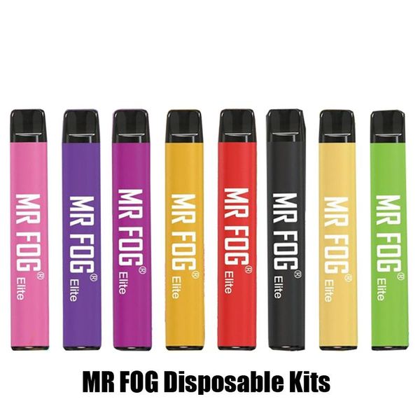 

New MR FOG Elite Disposable Pod DEVICE Kit 420mAh Prefilled 2.0ml Pod Cartridge Vape Pen Device Empty Starter Bidi mr fog hyde