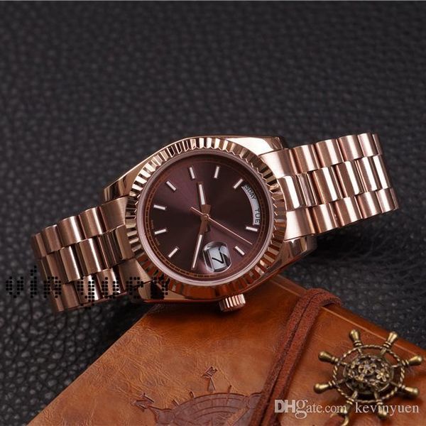 

DayDate Rose Gold Orologio Di Lusso Day-Date Часы Президент Автоматические часы Orologio Da Polso Автоматиче