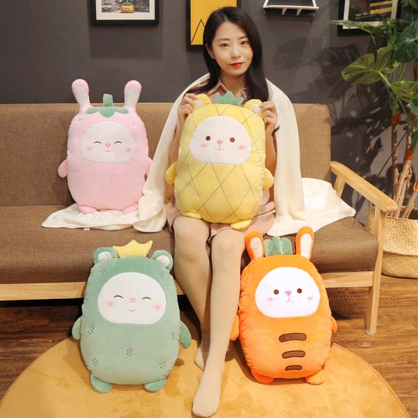 

мультфильм kawaii food плюшевые игрушки фаршированные фрукты куклы мягкие плюшевые подушки cuddly подушка подушка с blanket дети девушки ден