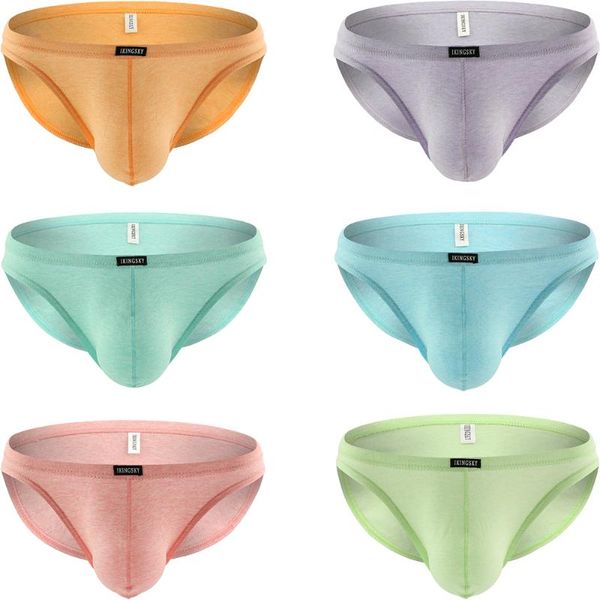 

underpants men's cotton pouch bikini underwear low rise briefs, Black;white