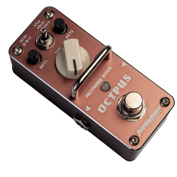 

electric guitar effect pedal polyphonic octave true bypass