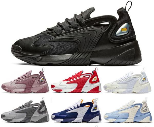 

new m2k tekno zoom 2k men women running shoes triple black white race red royal blue sports sneakers mens trainers size 36-45